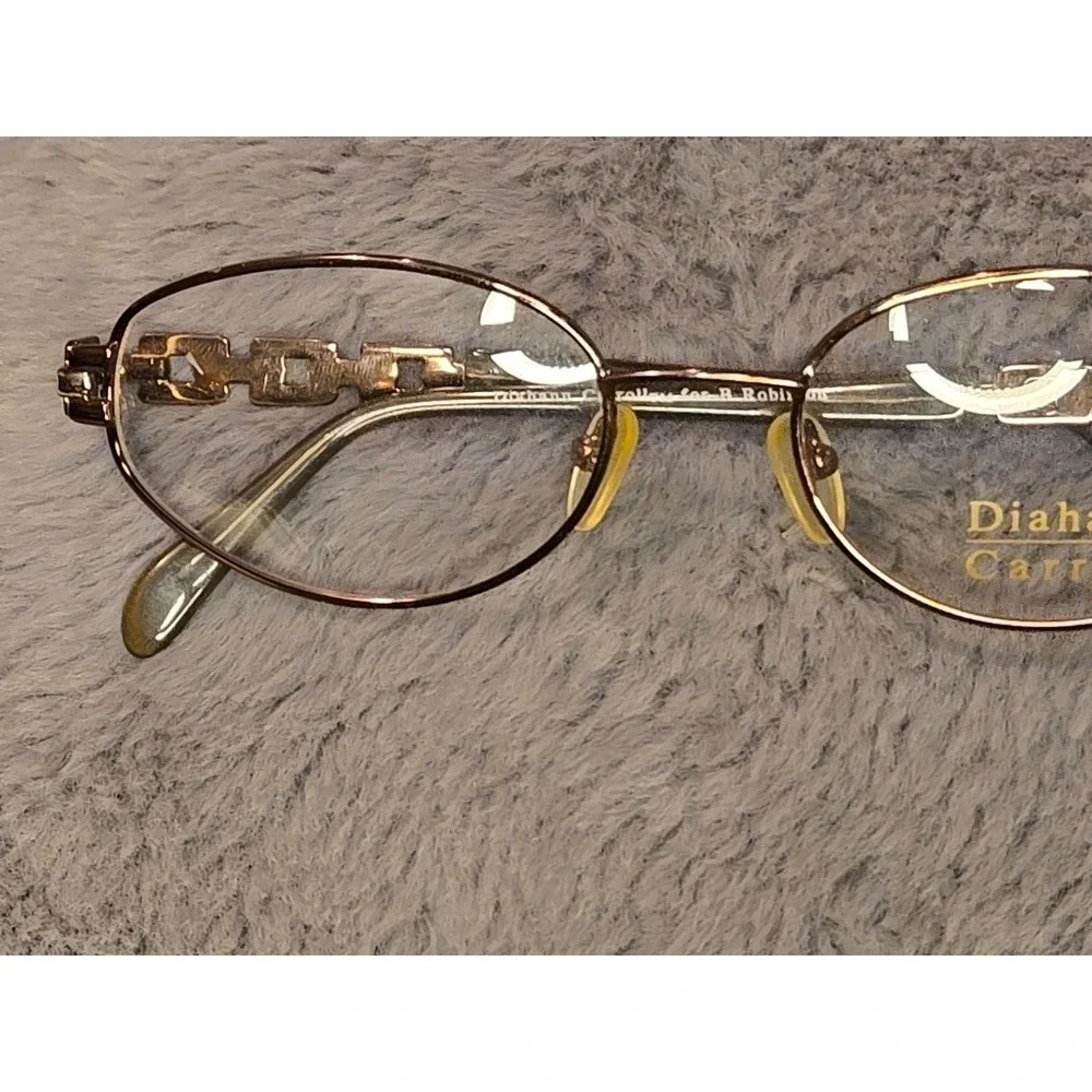 VTG DIAHANN CARROLL DC030 BRZ Bronze Oval Eyeglasses Frames 53-19-140mm